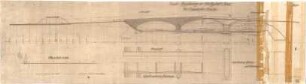 Fischer, Theodor; Jena; Camsdorfer Brücke - Ansichten, Längsschnitt, Schnitte