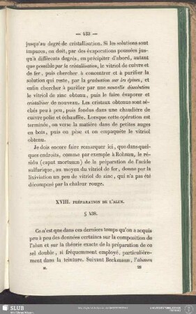 XVIII. Préparation De L'Alun