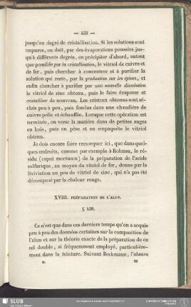 XVIII. Préparation De L'Alun