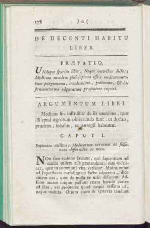 De Decenti Habitu Liber