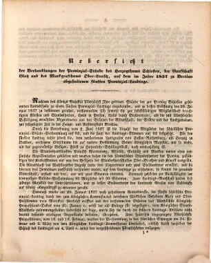 Verhandlungen des Provinzial-Landtags des Herzogthums Schlesien, der Grafschaft Glatz und des Markgraftums Oberlausitz preußischen Anteils, 5. 1837