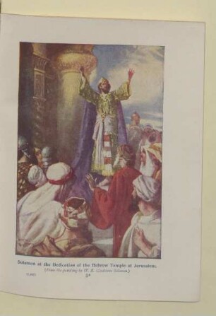 Solomon at the Dedication of the Hebrew Temple at Jerusalem