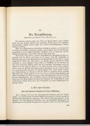 III. Die Kriegsführung
