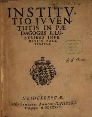 Institutio Iuventutis in paedagogiis illustribus inferioris Palatinatus