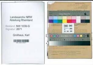 Entnazifizierung Karl Grothaus , geb. 18.12.1901 (Polizist)