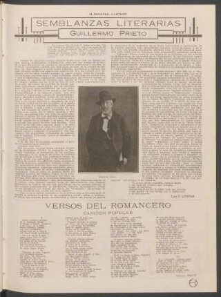 Versos del romancero : Canción popular