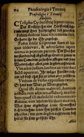 Phraseologia e Terentij Adelphis.