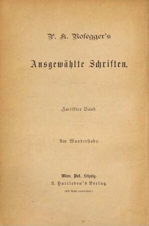 Ausgewählte Schriften, 12