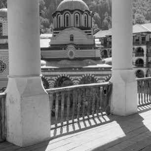 Das Kloster des heiligen Iwan von Rila, ein orthodoxes Kloster im Rila-Gebirge im südwestlichen Bulgarien