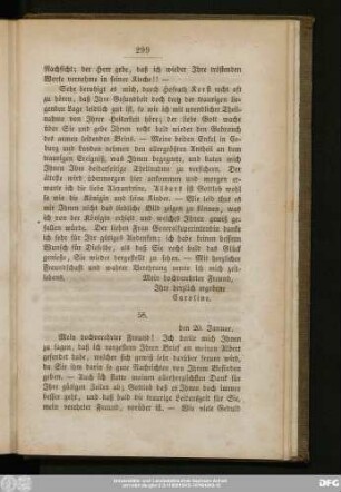 58. [Von der Herzogin Caroline v. S.-Gotha u. Altenburg]