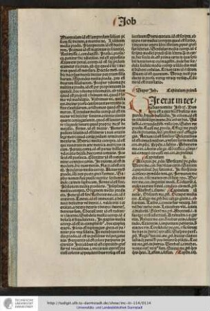 Vir erat in terra Hus... Hus terra est a qua dicitur husitis me...
