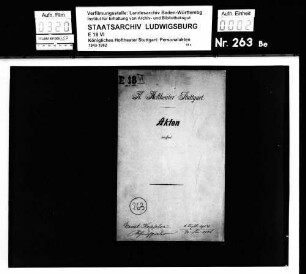 Keppler, Ernst (Erny) (*10.08.1883 in Stuttgart); Schauspieler; ausgesch.: 1905