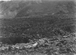 Ruinen einer Siedlung : Blick auf die Ruinen einer Siedlung der indigenen Bevölkerung in Antigal.