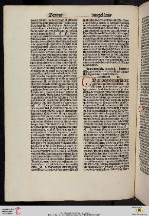Sermo Angelicus de virginis Excellentia