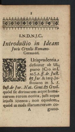 Introductio in Ideam Iuris Civilis Romano-Germanici