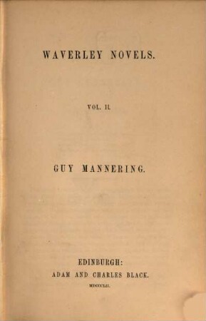 Waverley Novels, II