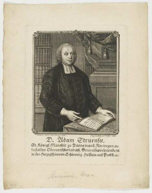 Bildnis des Adam Struensee
