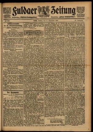 Ausgabe vom Freitag, den 11. September 1903.