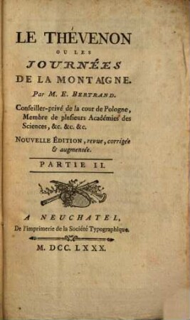 Le Thévenon Ou Les Journées De La Montagne, 2