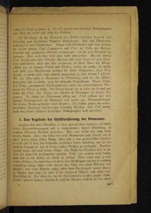 3. Das Ergebnis der Christianisierung der Germanen.
