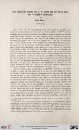 1: Der ermordete Marat von J. L. David und die Kunst unter der französischen Revolution, [1]