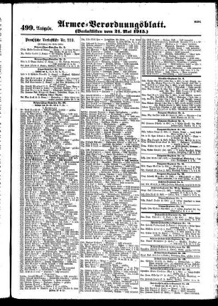 499.Ausgabe. Freitag, 21. Mai 1915