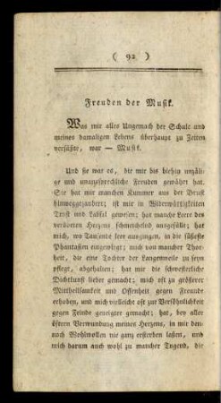 Freuden der Musik
