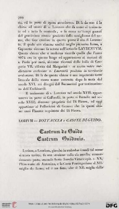 Castrum de Guido, Castrum Guidonis