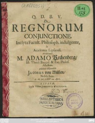 De Regnorum Coniunctione