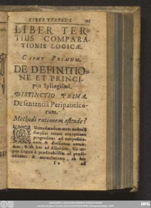 Liber Tertius Comparationis Logicae.