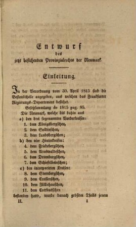 Das jetzt bestehende Provinzialrecht der Neumark, 2. Enthaltend die Rechtfertigung des Entwurfs
