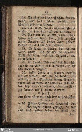 [Am sechsten Sonntage nach den heiligen drey Koenigen]