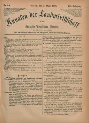 No. 19. Berlin, den 5. März 1873. XIII. Jahrgang.