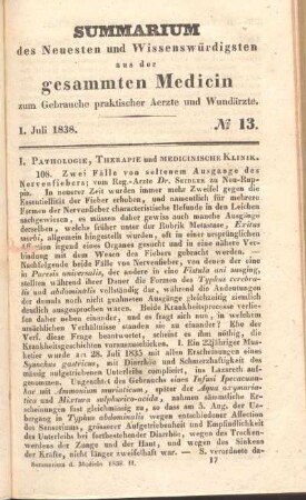 1. Juli 1838. No 13.