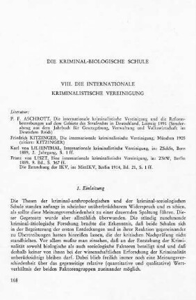 Die kriminal-biologische Schule