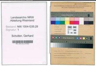 Entnazifizierung Gerhard Scholten , geb. 28.06.1893 (Redakteur)