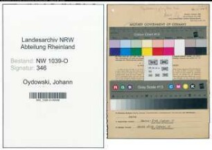 Entnazifizierung Johann Oydowski , geb. 16.11.1913 (Haendler)