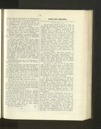 Paulus kein Epileptiker.