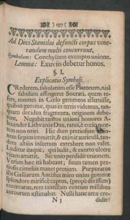 Ad Divi Stanislai defuncti corpus venerandum multi concurrunt