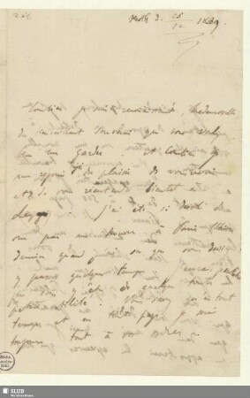 161: Brief von Franz Liszt an Clara Schumann - Mus.Schu.161