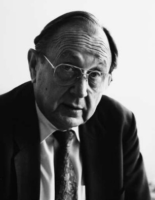 Hans-Dietrich Genscher (geb. 1927; deutscher Politiker, Bundesminister). Bonn, 1992 : Porträt Hans-Dietrich Genscher