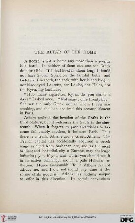 The Altar of the Home