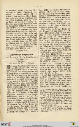 27: Schwäbische Biographien : Herzogin Maria Augusta von Württemberg, [14]