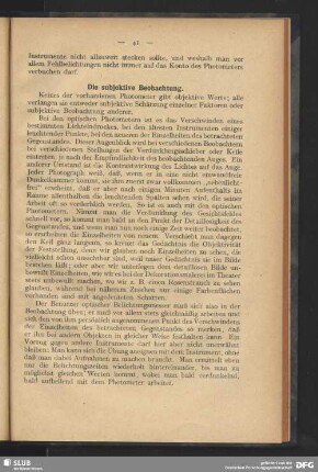 Die subjektive Beobachtung