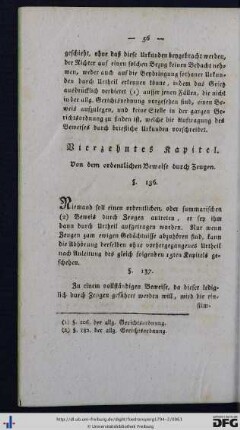 Vierzehntes Kapitel. Von dem ordentlichen Beweise durch Zeugen.