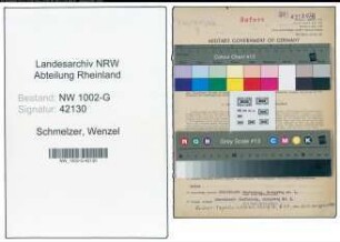 Entnazifizierung Wenzel Schmelzer, geb. 18.07.1892 (Kaufmann)