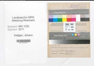 Entnazifizierung Johann Kettgen , geb. 14.02.1894 (Elektromeister)