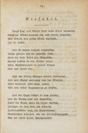 Seefahrt.