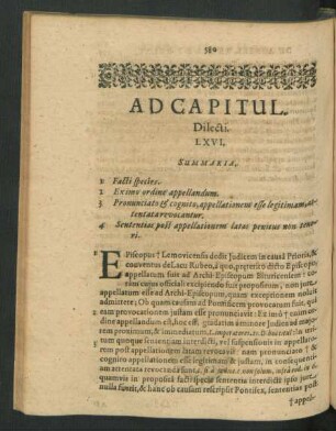 Ad Capitul. Dilecti. LXVI.