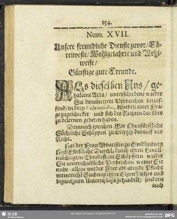 Num. XVII.